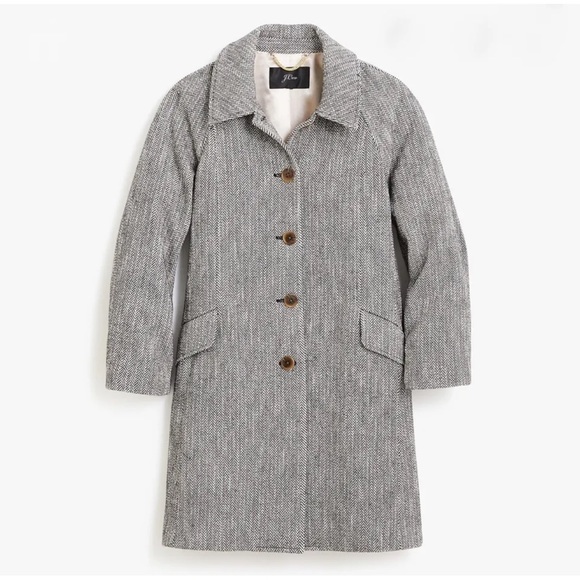 J. Crew Jackets & Coats J Crew Herringbone Car Coat Style Ab586